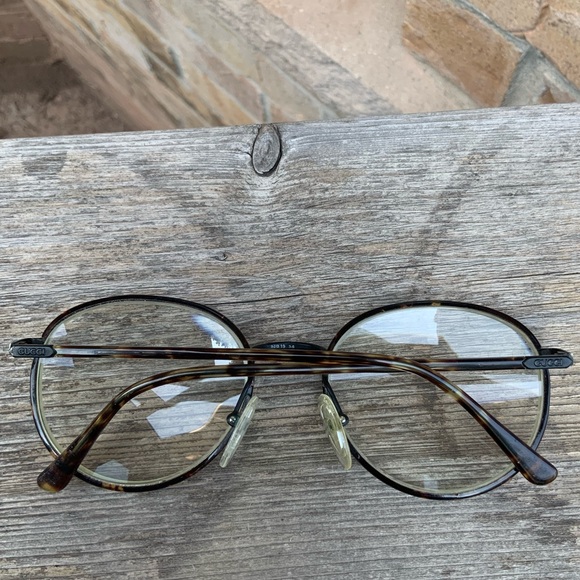 Vintage 90’S GUCCI GG1312 Eyeglasses Glasses Unisex Round Havana Brown Frame - Picture 8 of 16